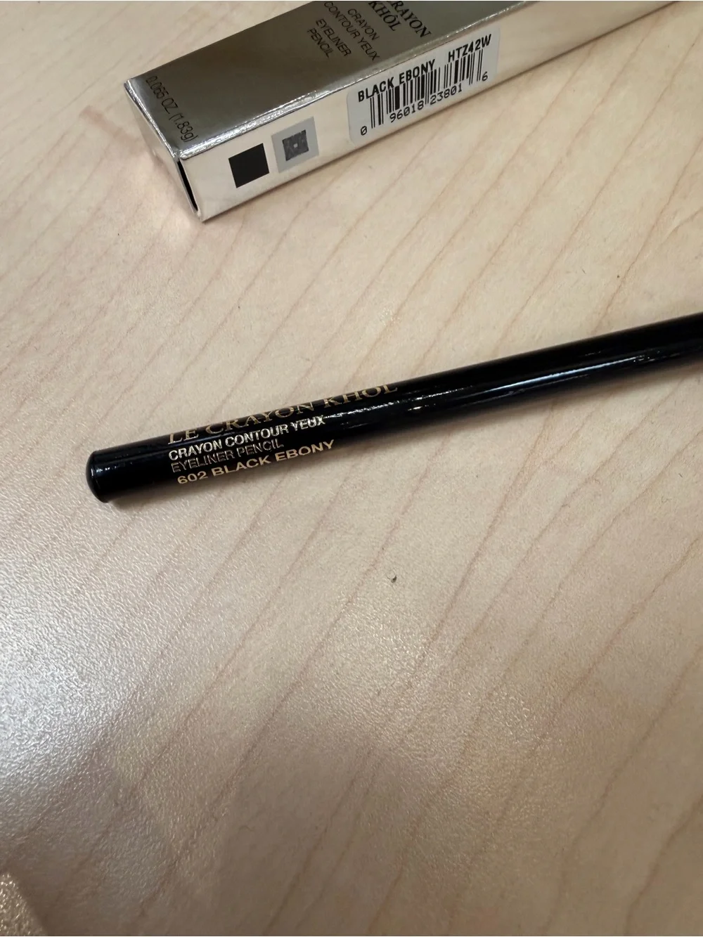 Lancome Le Crayon Khol EyeLiner Pencil 602 Black Ebony Full Size NWOB